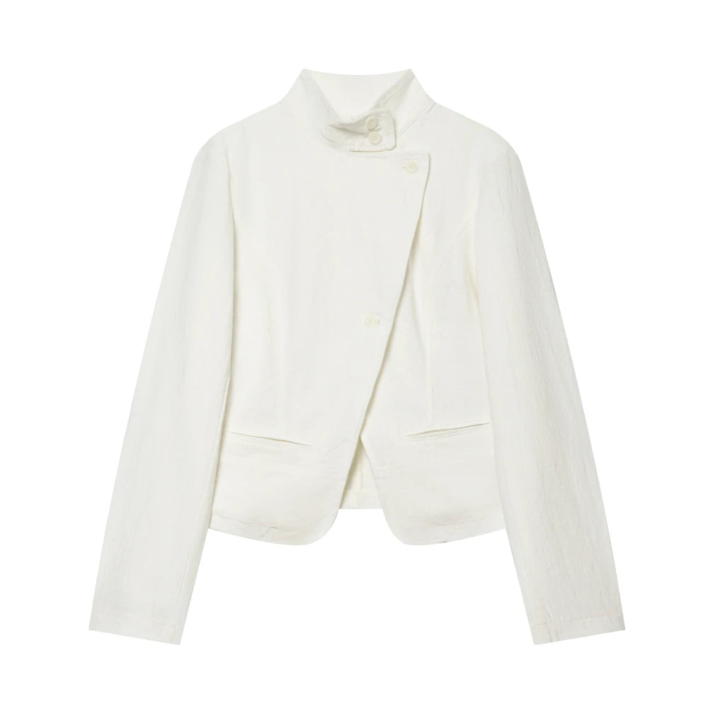 Double-Breasted Blazer Shorts Set